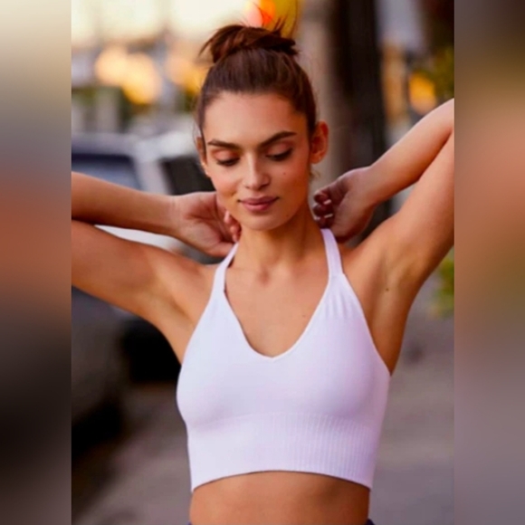 FP Movement Good Karma Fitted Criss- Cross Back Crop Tank - Picture 3 of 9